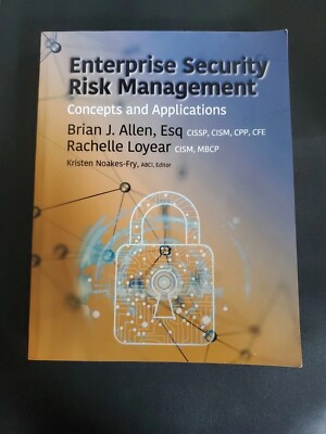 Enterprise Security Risk Manager: Concepts and Applications | FREE SHIPPING