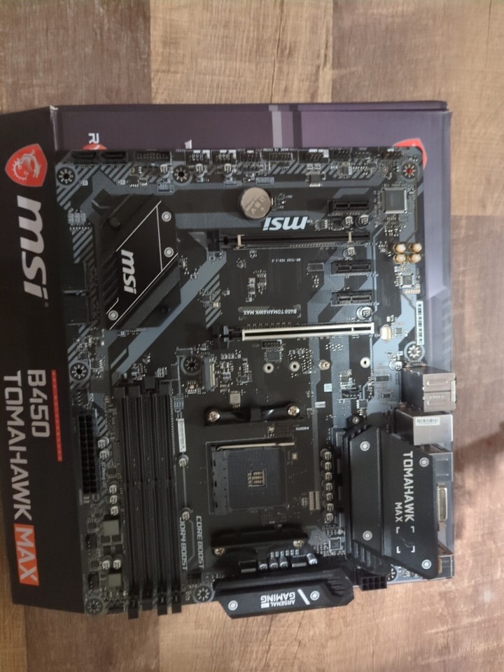 MSI B450 Tomahawk Max AMD Ryzen AM4 Motherboard 601547326389 eBay