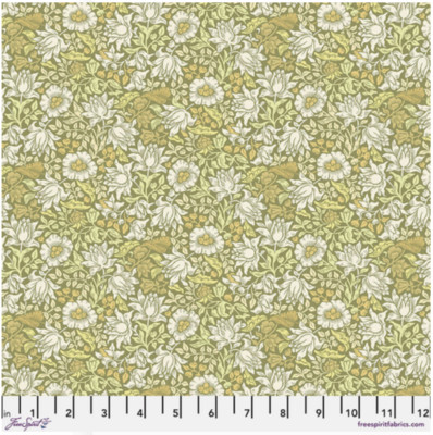 Free Spirit Morris & Co. Buttermere Mallow Multi Cotton Fabric By Yd