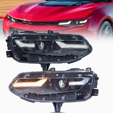 Full Led Headlights For 2019-2024 Chevrolet Chevy Camaro Coupe Convertible Set Full Led Headlights For 2019-2024 Chevrolet Chevy Camaro Coupe Convertible Set