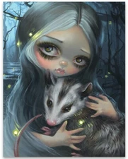 Strangeling My Possum - 11x14 Unframed Art Print Poster - Decor and Gift