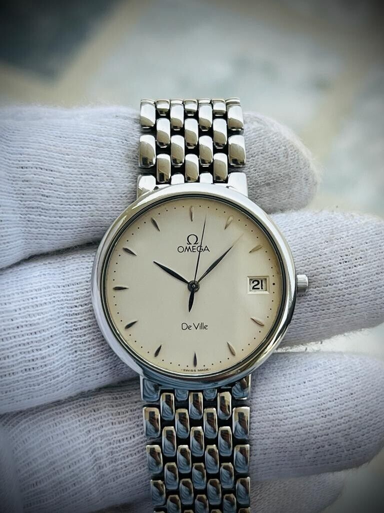 Vintage Omega De Ville Quartz Swiss Watch 32mm Perfect | eBay Vintage Omega De Ville Quartz Swiss Watch 32mm Perfect | eBay