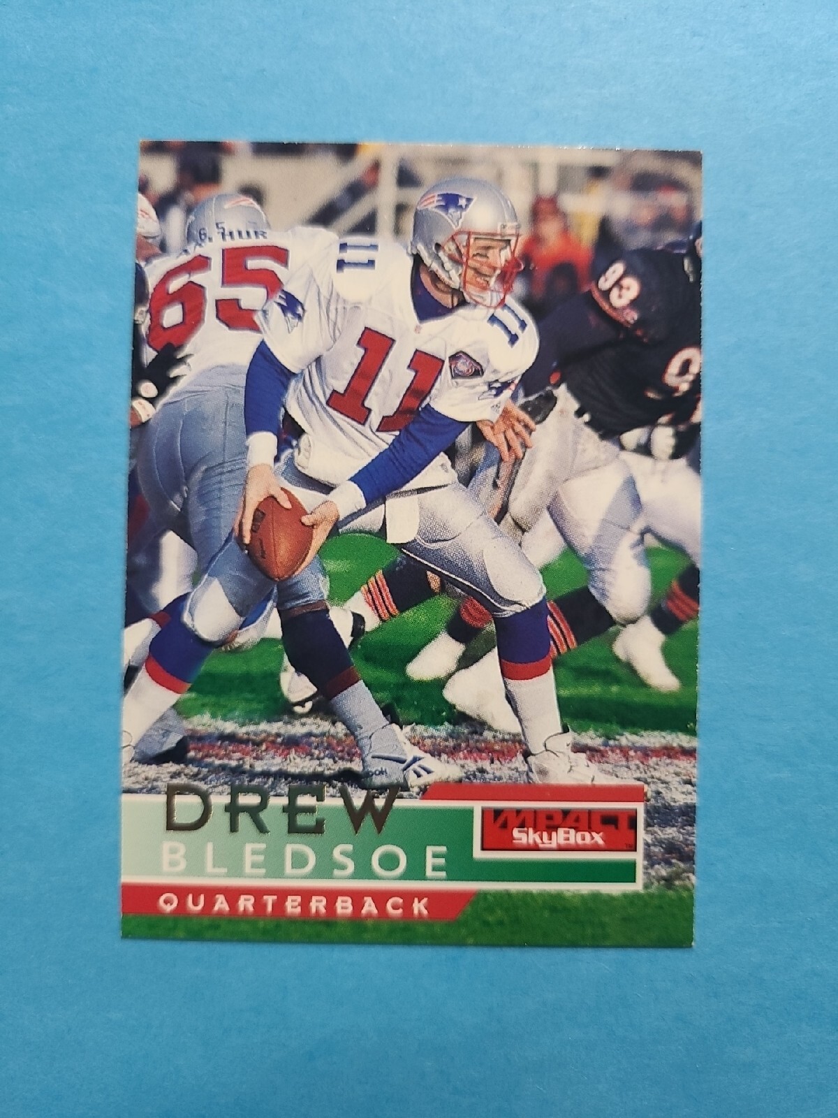 DREW BLEDSOE 1995 SKYBOX IMPACT FOOTBALL CARD # 92 G4131