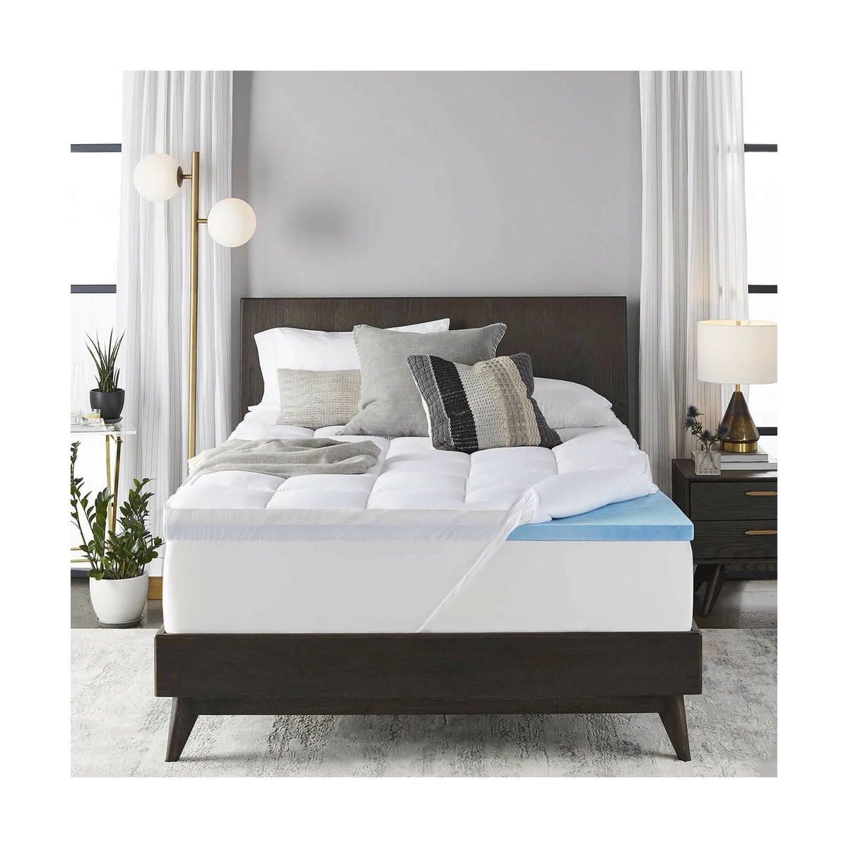 Sleep Innovations 4 inch Dual Layer Gel Memory Foam Mattress