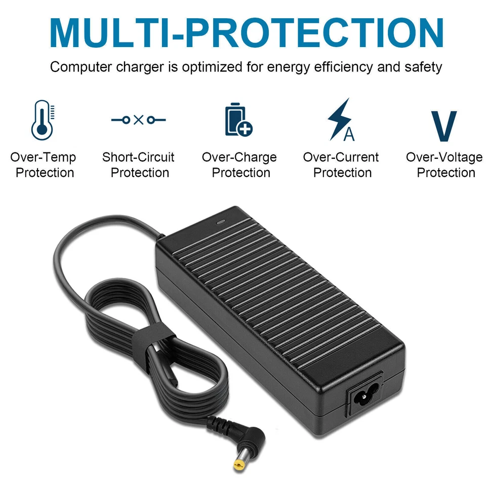For Acer Laptop charger 135W/90/45/65W Power Adapter Aspire TravelMate 5.5x1.7mm - image 2 of 4