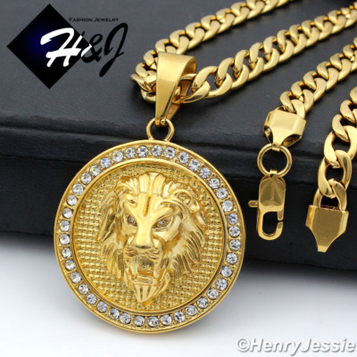 24k Lion Gold Chain 24
