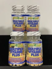 Lot Of 4 Natural Choice Multiple Vitamin Plus Iron Free Dietary Supplement