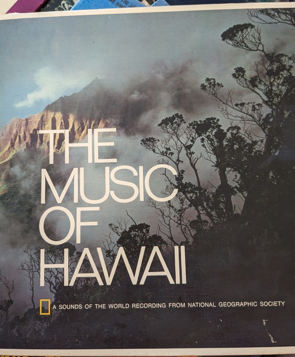 The Music Of Hawaii, National Geographic Society@1974 Vinyl LP, VG 