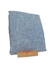 Pottery Barn Belgian Flax Linen Curtain Cotton Lining 50x84" Blue Chambray NWOT