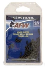 AFW #3 Black Leader Sleeves .055 in (1.40mm) NEW! #J03B-B 100 PACK SINGLE BARREL