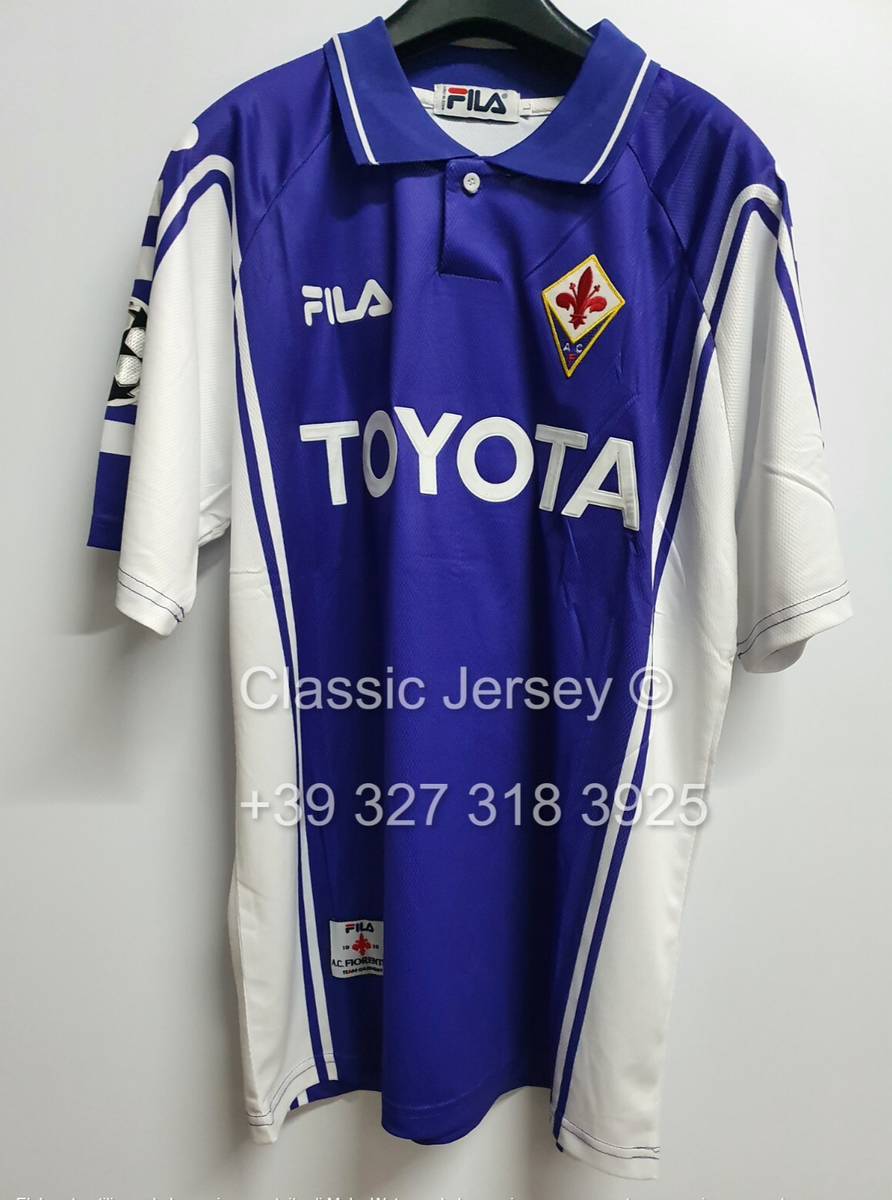 Fiorentina Jersey 1999 2000 Gabriel Batistuta Rui Costa CHIESA