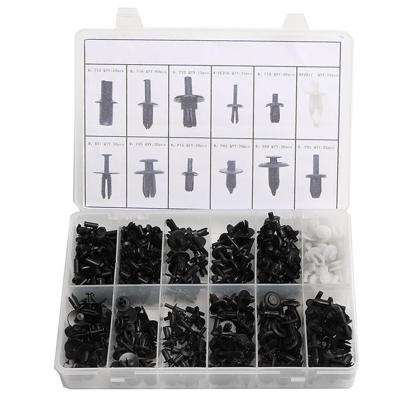 350pc Car Automotive Push Pin Rivet Trim Clip Panel Body Interior ...