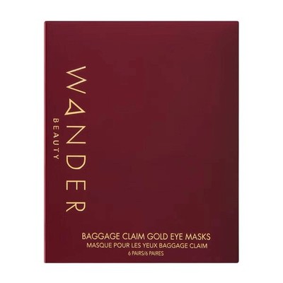 Wander Beauty Baggage Claim Eye Masks - Gold (6 pair)