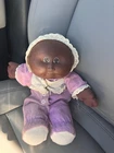 Vtg 1987 Cabbage Patch Preemie African American  Doll  Bean Butt Coleco