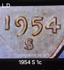 1954-S Penny 1C San Francisco Circulated BN Uncertified Lincoln Wheat — photo 3