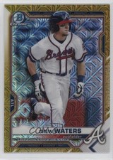2021 Bowman Chrome Prospects Gold Shimmer Refractor /50 Drew Waters 07i7