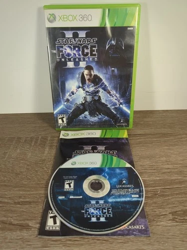 Star Wars: The Force Unleashed II (Xbox 360, 2010) Complete CIB Manual Tested