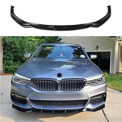 Für BMW 5er G30 G31 G38 Front Spoiler Lippe Frontlippe Frontansatz Schwarz Glanz