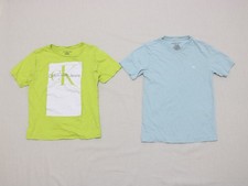 2 Calvin klein jeans Boys short sleeve T-shirt size 8 Pre-Owned