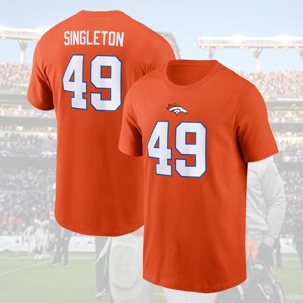 Alex Singleton #49 Denver Football 2025 Player Name & Number Gift For Fans