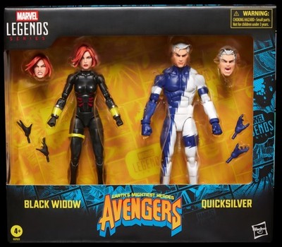 MARVEL LEGENDS ブラックウィドウ クイックシルバー　ハズブロ Hasbro Marvel Legends Series Avengers BLACK WIDOW & QUICKSILVER 2