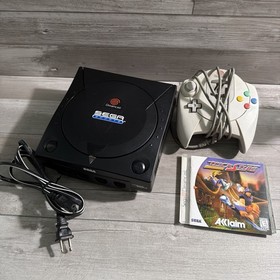 SEGA Sports Dreamcast Black Console HKT-3020 Bundle: Controller & Cords + Game