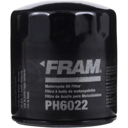 Filtro de aceite giratorio de flujo completo Fram PH6022 para motocicleta Foto 3 de 4