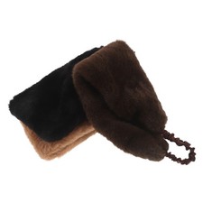 3pcs Faux Fur Headbands for Women - Wide Furry Ear Warmer Hairband - Elastic &