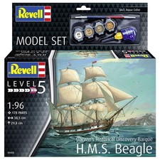 Revell 1/96 HMS Beagle Model Kit Charles Darwin Survey Barque with Paint