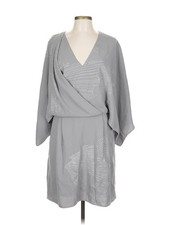 Halston Heritage Women Gray Casual Dress 10