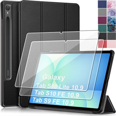 Funda Lonfeid + 2x 9H Cristal Templado Samsung Galaxy Tab S10 Lite/ S10 FE/ S9 FE 10.9-3