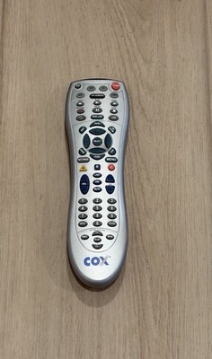 Cox URC7820 Universal Remote Control With Back Untested