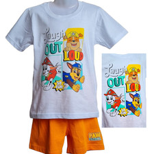 Paw Patrol l kids boys summer set outfit size 128 7/8y t shirt shorts