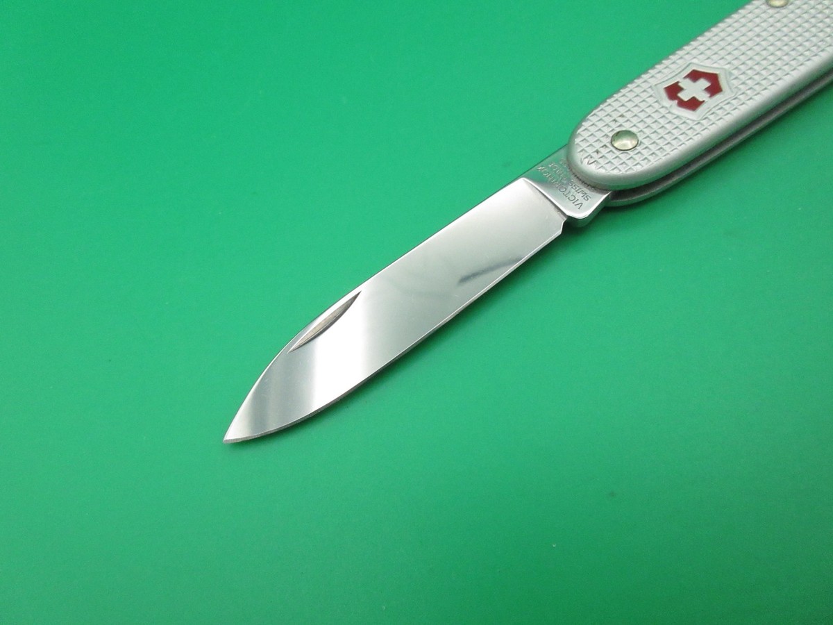 Victorinox Swiss Army 1 Solo Silver Alox Folding Pocket Knife 93mm