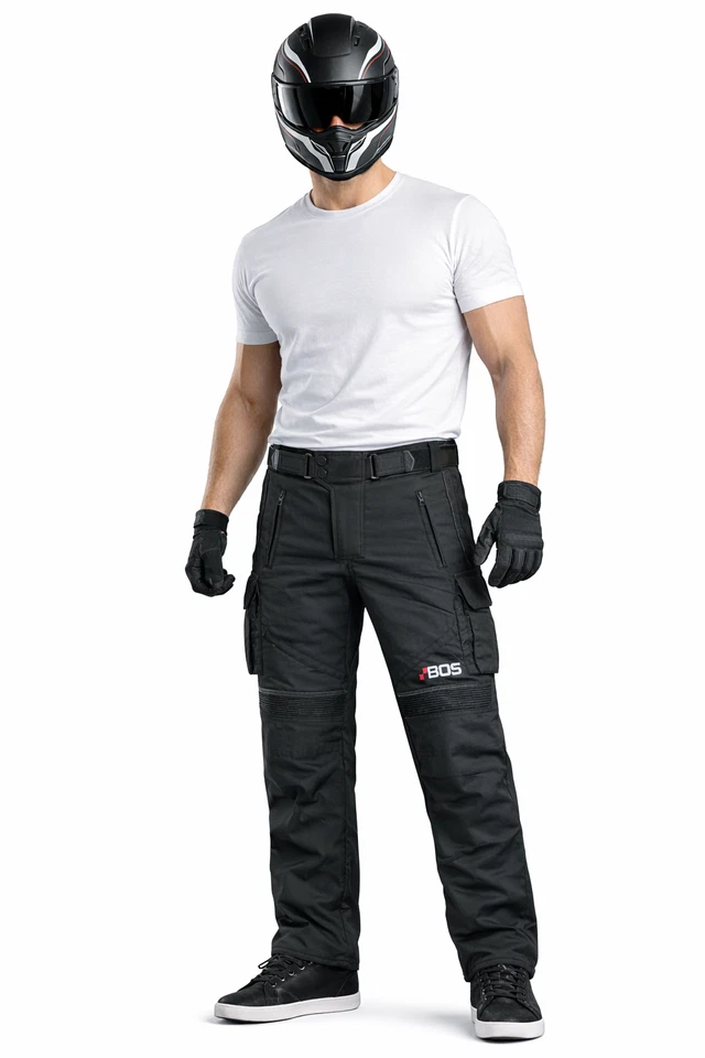 Leichte Motorradhose Herren Sommer Textil CE Protektoren, Atmungsaktiv Hose - Bild 1 von 4