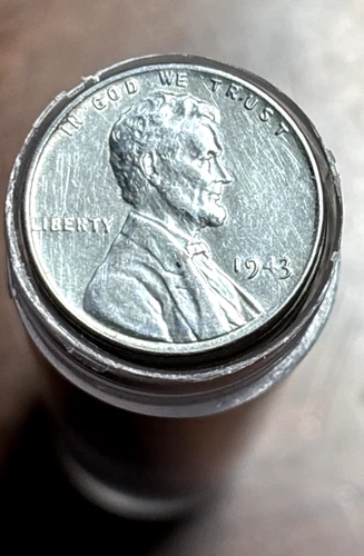 Roll of 50 1943 PD&S STEEL Lincoln Wheat Cent WWII - AU and BETTER