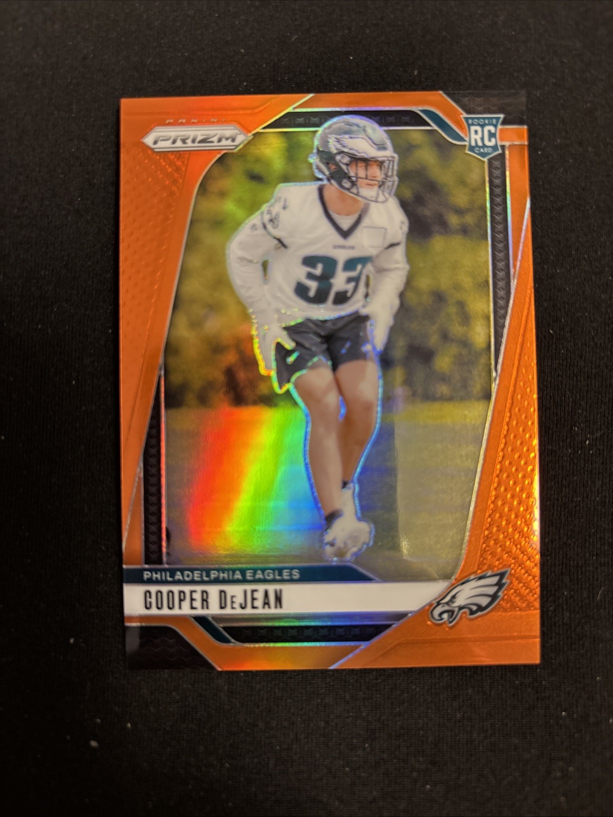 2024 Panini Prizm - Rookies Cooper DeJean #321 Orange Prizm /249 (RC)