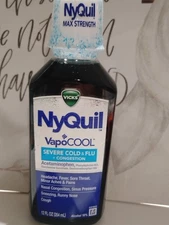 Vicks NyQuil VapoCOOL Severe Cold & Flu + Congestion. Count 12 OZ; Exp 01/26