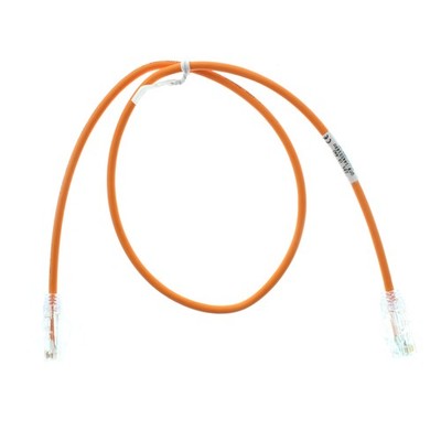 PANDUIT UTP28SP2BO/N CAT6 PERFORMANCE UTP PATCH CORD, 2-FEET, BRIGHT ORANGE