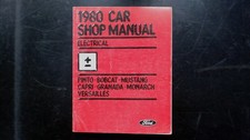 Ford Pinto Mustang Capri Electrical Shop Manual Fps-365-126-s2 1980 Wiring