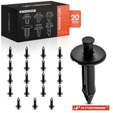 A-Premium 20Pcs 11.11 mm Nylon Bumper Fascia Retainer Fasteners for GM Saturn