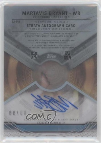 2015 Topps Strata Auto Blue 83/99 Martavis Bryant #SA-MB Auto 9pd - Picture 2 of 3