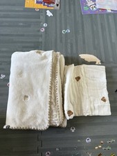 Dottodot kids white bear blanket set