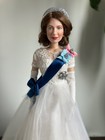 Tonner/Gene Marshall sized Queen Elizabeth doll in Order of the Garter gown — photo 7