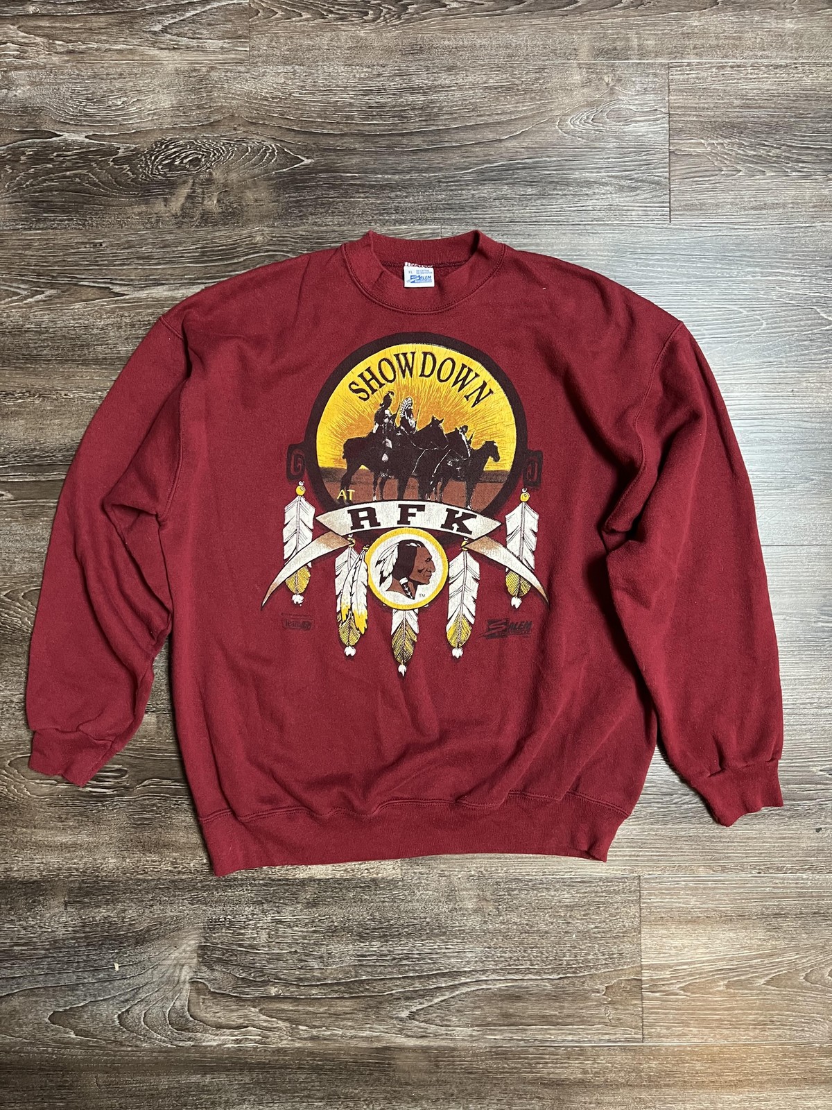Vintage Washington Redskins Sweater Mens XL Red NFL Football Crewneck Salem 90s