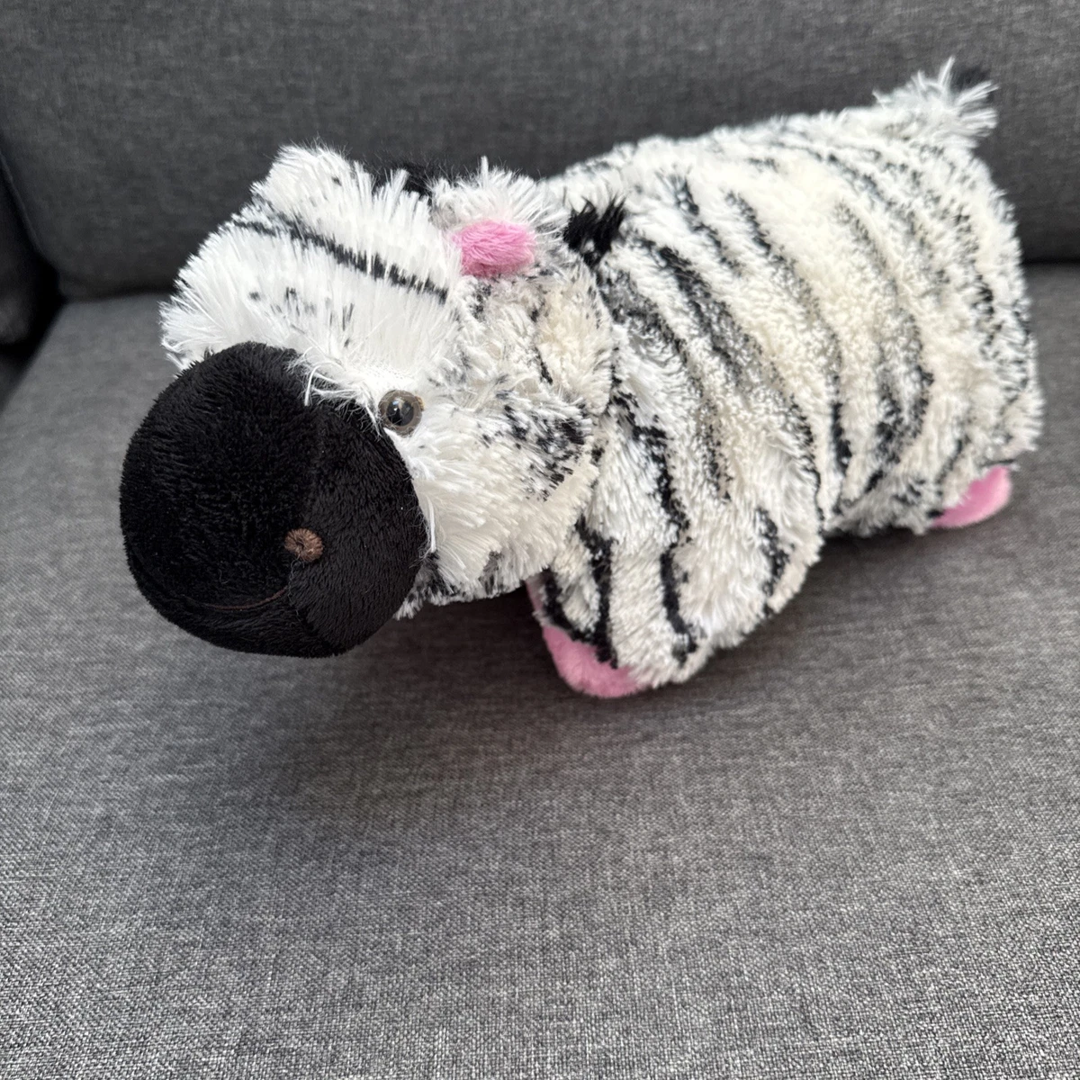Pillow Pet Zebra Mini Plush Pee-Wee 2010 Original | Black White