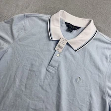 Brooks Brothers Cotton Spandex Polo Men XL Blue Original Fit Prep Ivy Classic