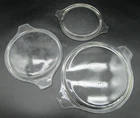 Vintage PYREX Clear Glass Round Replacement Lids 470C 474C 475C