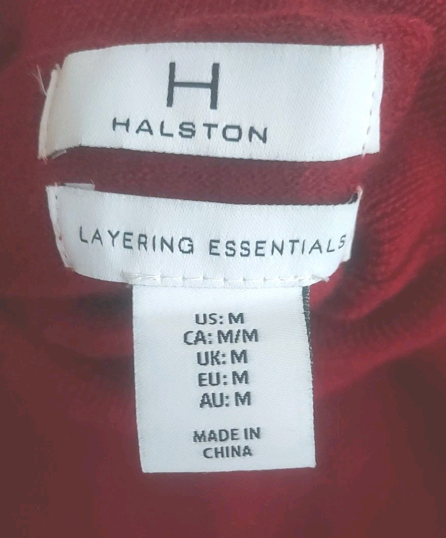 Halston Layering Essentials Dark Red Turtleneck E… - image 2