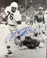 Marion Motley signed 8x10 Browns Photo with COA Football Hall Of Famer
